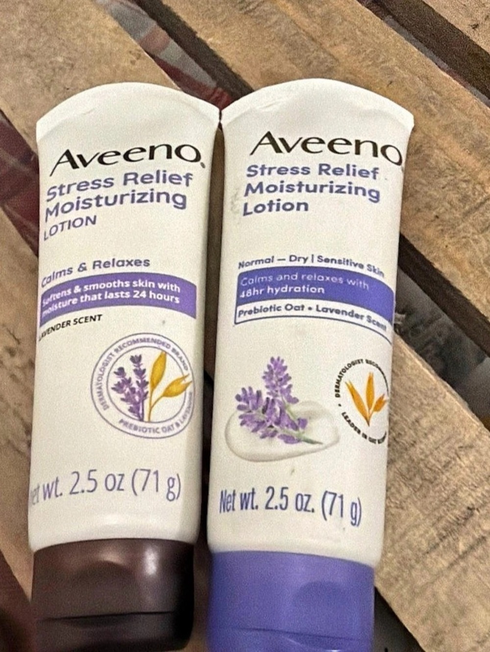 Aveeno Stress Relief Moisturizing Lotion 2.5 oz Set